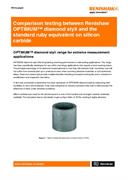 Comparison testing between Renishaw OPTiMUM™ diamond styli and the standard ruby equivalent on silicon carbide